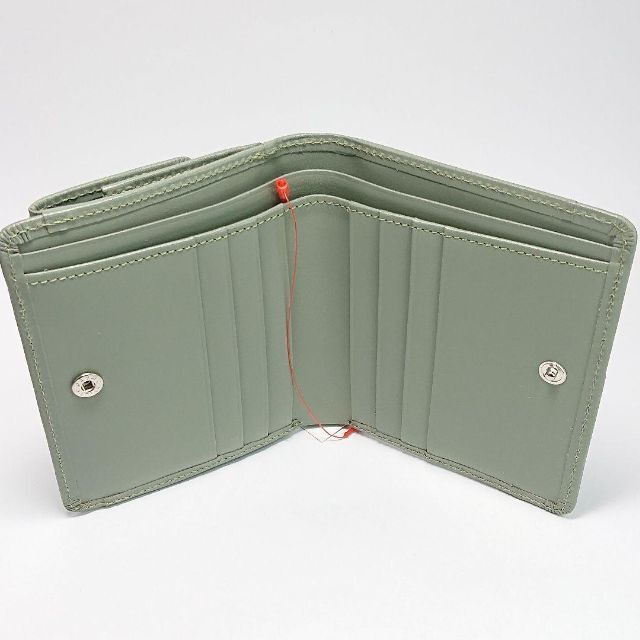 【新品タグ付き】マーガレットハウエルアイデア 二つ折り財布ロースバリー グリーン