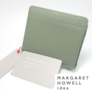 【新品タグ付き】マーガレットハウエルアイデア 二つ折り財布ロースバリー グリーン