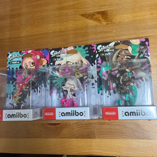 Nintendo Switch(ニンテンドースイッチ)のamiibo スプラトゥーン　ヒメ イイダ タコガール　3体セット エンタメ/ホビーのフィギュア(ゲームキャラクター)の商品写真