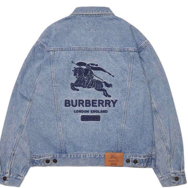 通販 人気】 Supreme - Supreme Burberry denim trucker jacket G