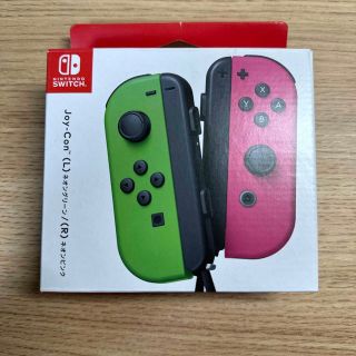 ニンテンドースイッチ(Nintendo Switch)の任天堂 Switch コントローラーネオングリーン＋ネオンピンク(その他)