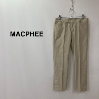 マカフィー(MACPHEE)のMACPHEE マカフィー クロップドパンツ アイボリー レディース(クロップドパンツ)