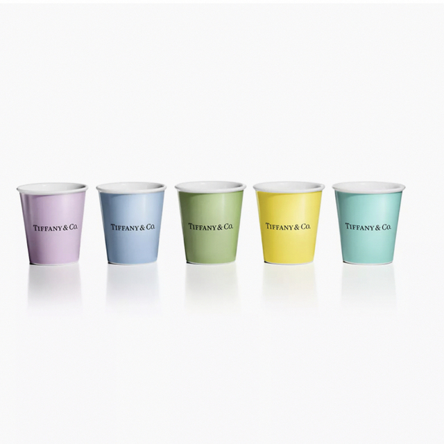 売れ筋がひ新作! & Tiffany Co. コーヒーカップ ボーンチャイナ 5個