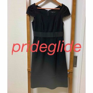 プライドグライド(prideglide)のprideglide  ブラック　タイトワンピース(ひざ丈ワンピース)