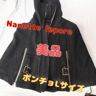 ナネットレポー(Nanette Lepore)の★ぱにお様専用★美品Nanette leporeの濃グレーのポンチョ(Lサイズ)(ポンチョ)