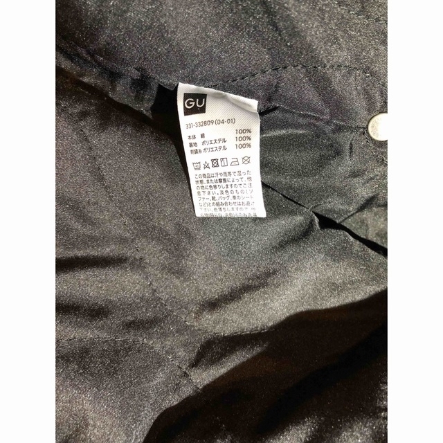 GU(ジーユー)の希少サイズ✨【GU×kappa】デニムロングシャツ　ブラックXL メンズのジャケット/アウター(Gジャン/デニムジャケット)の商品写真