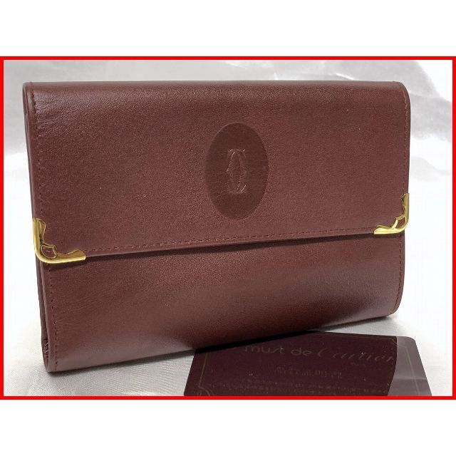 Cartier カルティエ 三つ折り 財布 がま口 ウォレット 12.29 - 財布