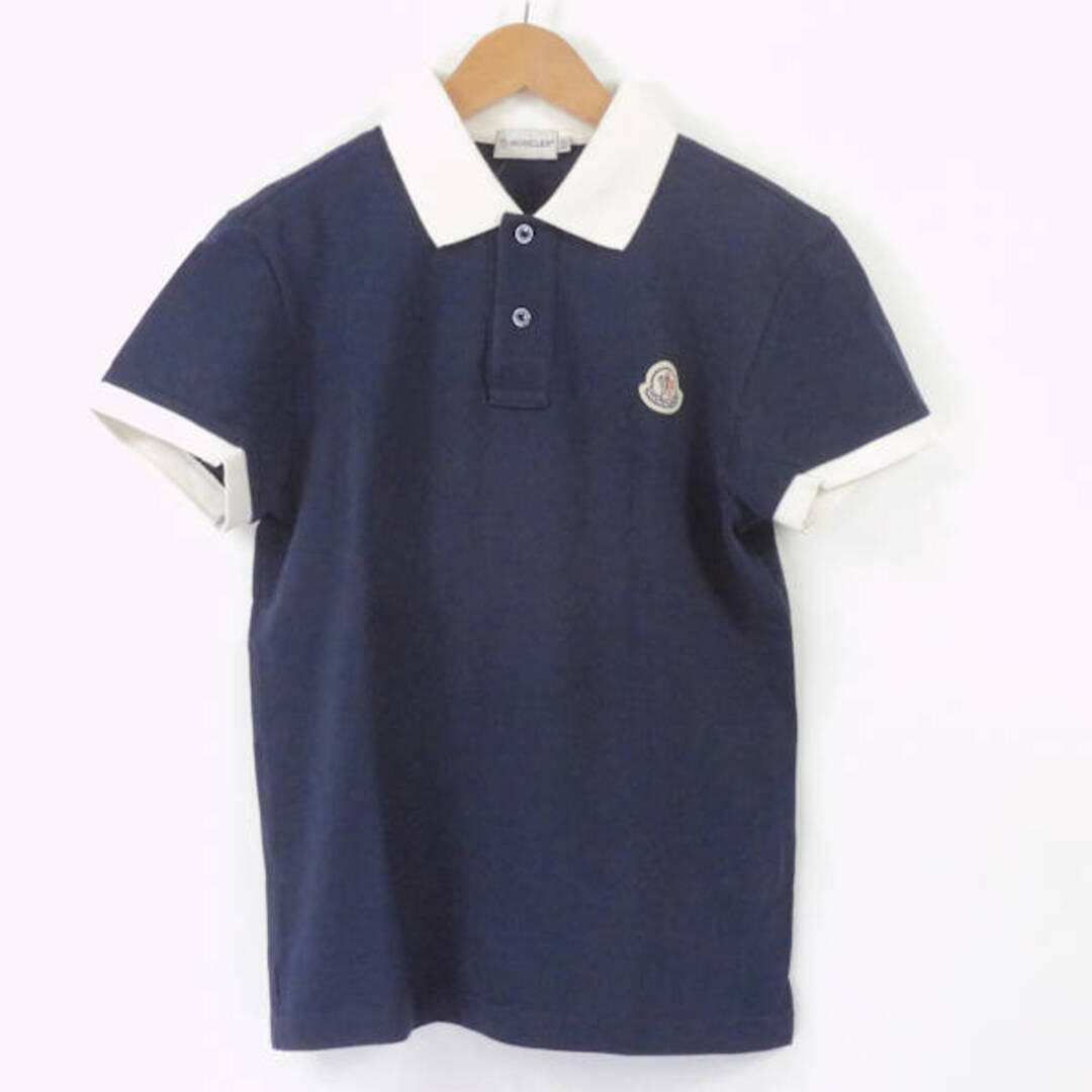 美品 MONCLER モンクレール 半袖ポロシャツ 1点 ネイビー コットン100