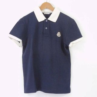 モンクレール(MONCLER)の美品 MONCLER モンクレール 半袖ポロシャツ 1点 ネイビー コットン100％ レディース AY3103A55 (ポロシャツ)