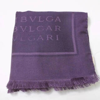 BVLGARI - BVLGARI ブルガリ ストール 1点 パープル シルク
