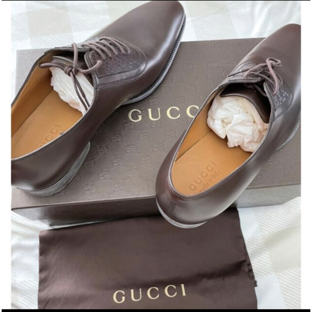 Gucci(グッチ)の新品　GUCCI グッチ レザー シューズ  7 1/2 メンズの靴/シューズ(ドレス/ビジネス)の商品写真