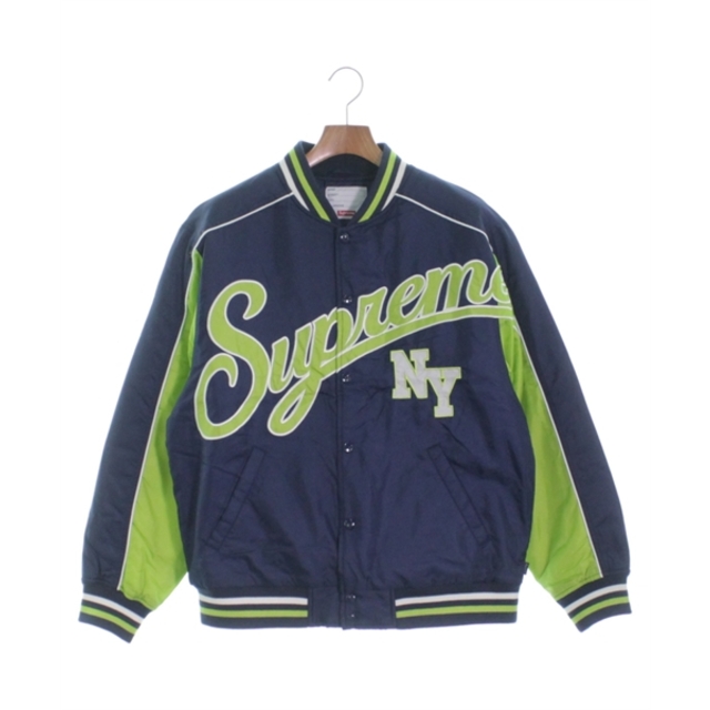 Supreme シュプリーム スタジャン M 紺x黄緑 【古着】【中古】 芸能人