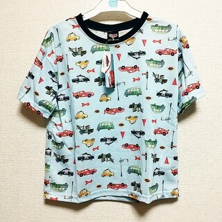 ディズニー(Disney)の新品 Disney Cars 半袖Tシャツ  総柄 男の子(Tシャツ/カットソー)
