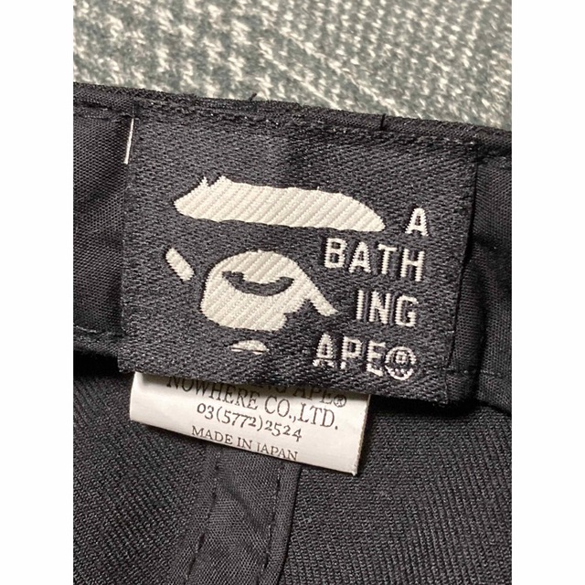 A BATHING APE(アベイシングエイプ)のA BATHING APE® キャップ　ブラック メンズの帽子(キャップ)の商品写真