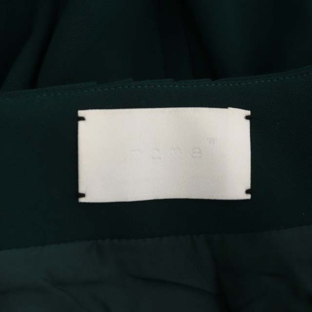 mame(マメ)のマメ mame プリーツスカート ミニ フレア バックジップ 1 緑 レディースのスカート(ミニスカート)の商品写真