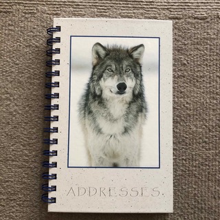 アメリカ製オオカミが表紙のアドレスブック(その他)