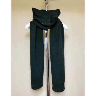 マルタンマルジェラ(Maison Martin Margiela)の新品 マルジェラ 21aw デストロイニットマフラー 緑 3775(マフラー/ショール)