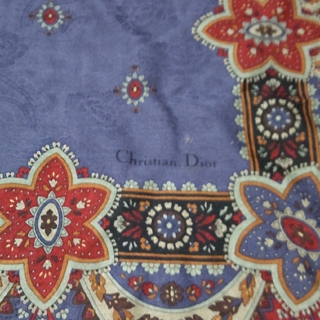 Christian Dior(クリスチャンディオール)のクリスチャン・ディオール Diorスカーフストール難有 レディースのファッション小物(バンダナ/スカーフ)の商品写真