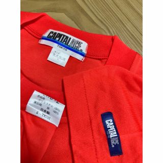 242）【CAPITAL ACE TOKYO】赤無地Tシャツ約30年以上前当時物(Tシャツ/カットソー(半袖/袖なし))