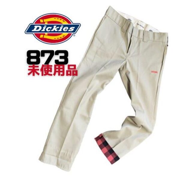 新品未使用 Dickies ダブルニー size 32×32 カーキ