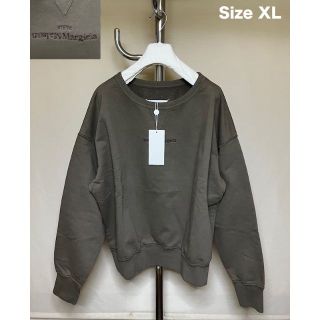 マルタンマルジェラ(Maison Martin Margiela)の新品 22aw XL マルジェラ 反転ロゴ スウェット 茶色 4072(スウェット)