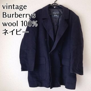 バーバリー(BURBERRY)のヴィンテージ バーバリー Burberrys ウールコート　オーバーサイズ　L(チェスターコート)