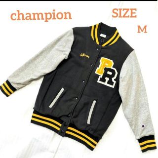 チャンピオン(Champion)の希少 champion チャンピオン リバースウィーブ ブルゾン M(スタジャン)