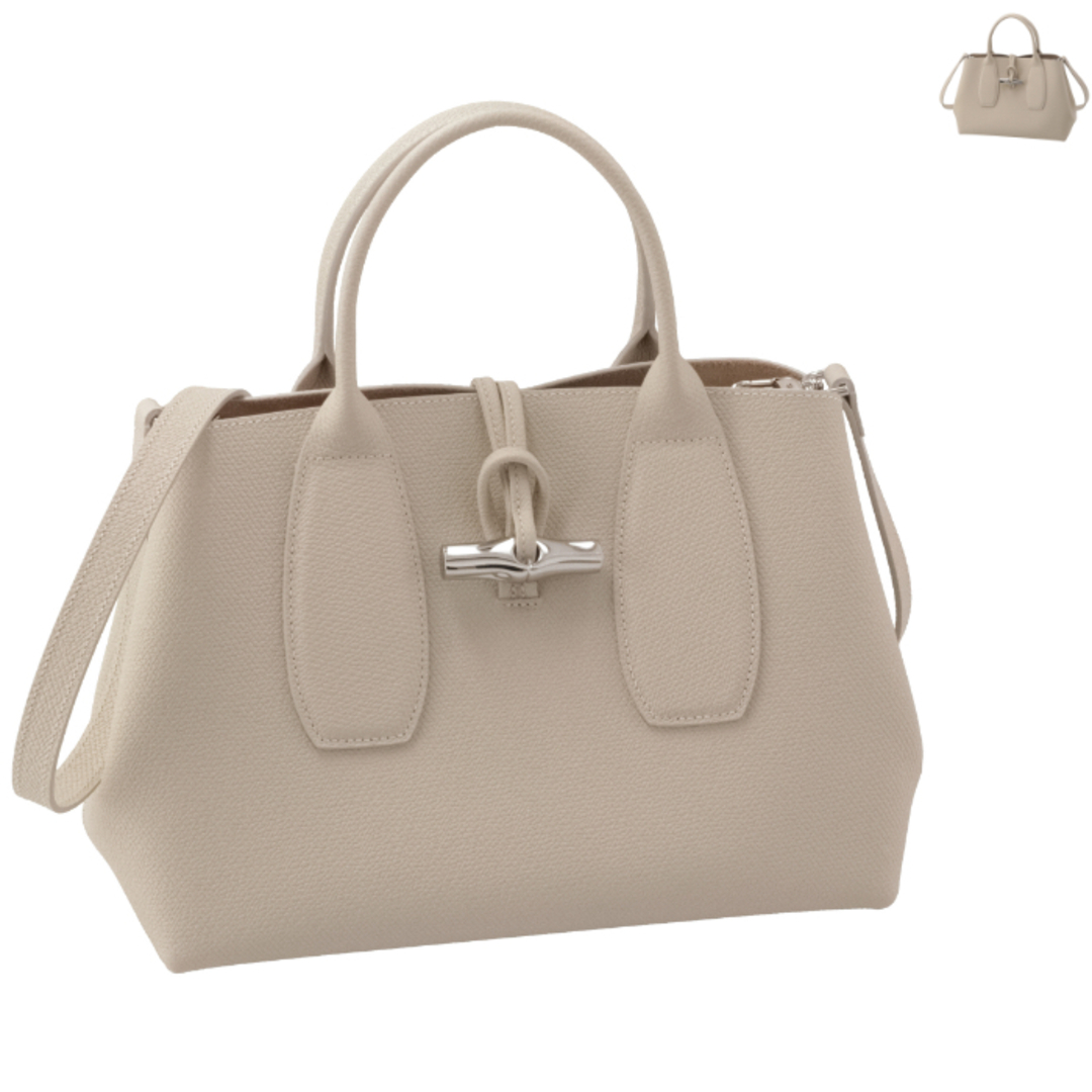 ロンシャン LONGCHAMP ショルダーバッグ ロゾ ROSEAU トップハンドルバッグ M 10058 HPN 555