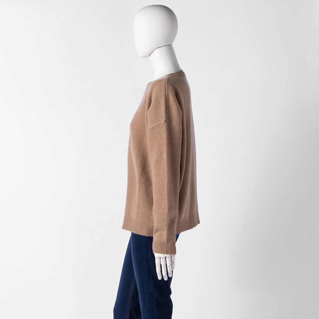 Max Mara(マックスマーラ)のマックスマーラ MAX MARA ニット カシミヤ MaxMaraGram ロゴ クルーネック EDO 2313610131 0001 BEIGE レディースのトップス(ニット/セーター)の商品写真