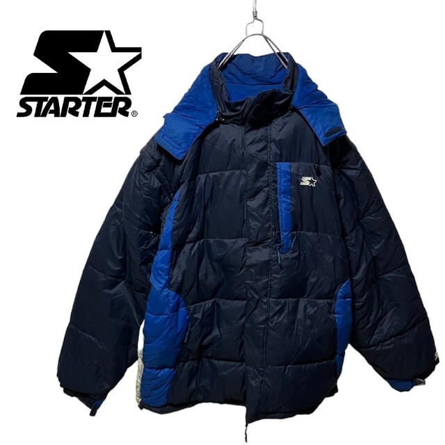 STARTER(スターター)の【STARTER】バイカラー リバーシブルダウンジャケット A-099 メンズのジャケット/アウター(ダウンジャケット)の商品写真