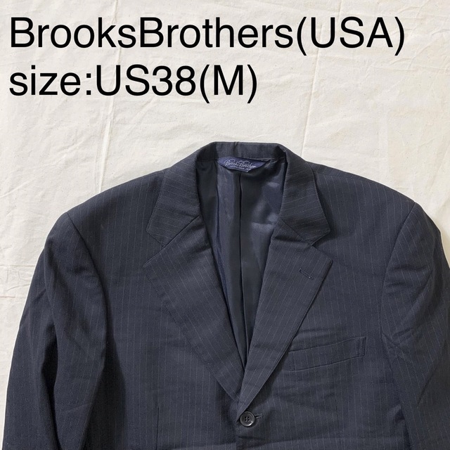 BrooksBrothers(USA)ピンストライプウールテイラードジャケット