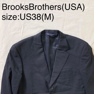 ブルックスブラザース(Brooks Brothers)のBrooksBrothers(USA)ピンストライプウールテイラードジャケット(テーラードジャケット)