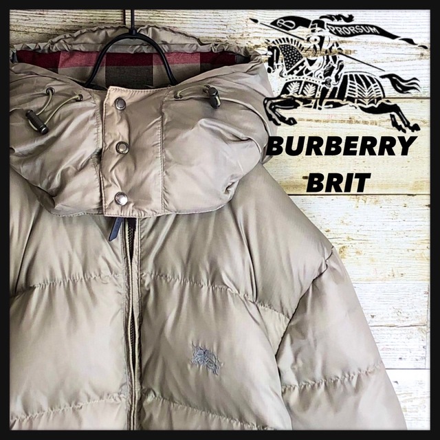 バーバリーブリット BURBERRY BRIT ダウン ノバチェック M-