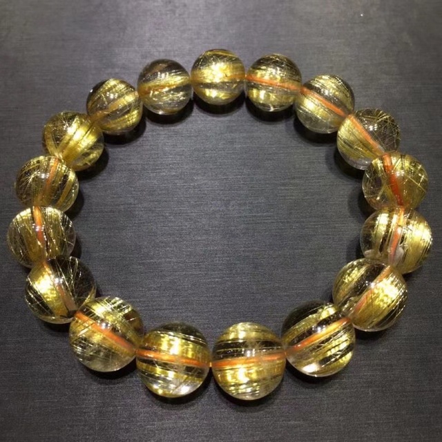 ⭐︎【天然】タイチンルチルクオーツ ブレスレット 12mm | www.jarussi