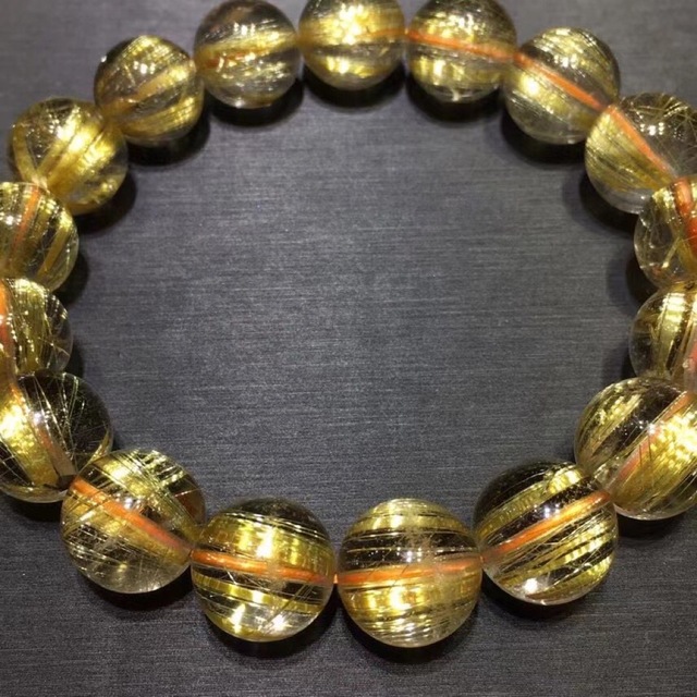 ⭐︎【天然】タイチンルチルクオーツ ブレスレット 12mm | mag-mar.org