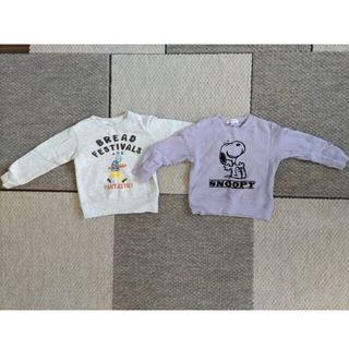 グローバルワーク(GLOBAL WORK)の春先に☆100男女兼用スウェット 2枚セット(Tシャツ/カットソー)