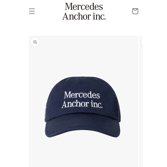 97％以上節約 Mercedes Anchor Inc. CAP アンカーインク キャップ 新品