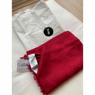 コーチ(COACH)のCOACH スカーフ scarf, F86011 ONE, True Red(バンダナ/スカーフ)