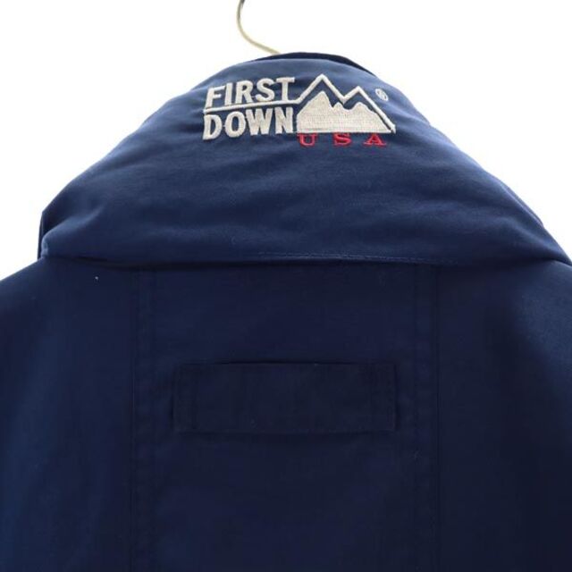 90s FIRST DOWN USA ナイロンジャケット 連結 フリース L