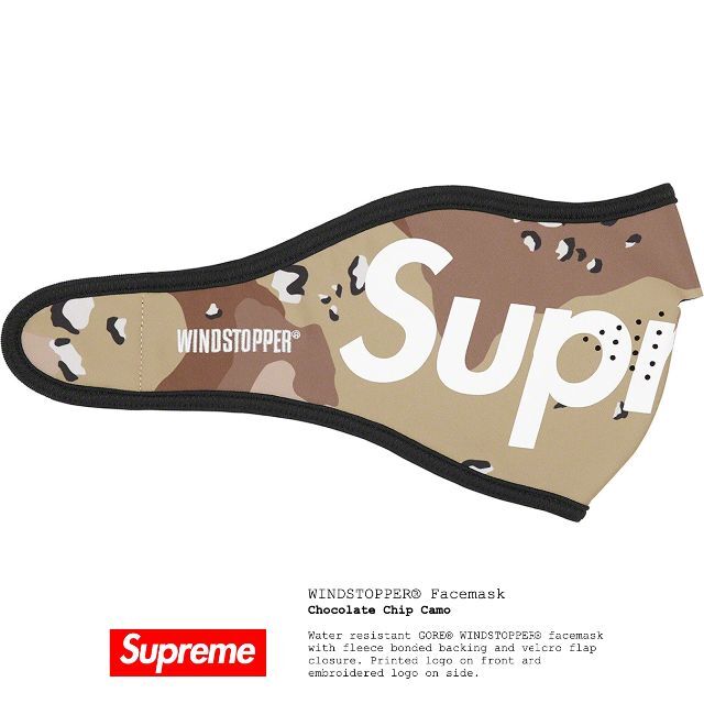 supreme WINDSTOPPER Facemask Camo