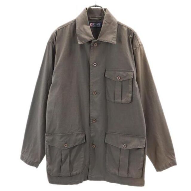 チャップス ミリタリージャケット L 茶 CHAPS ラルフローレン