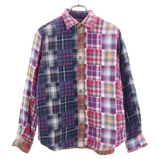 エーグル(AIGLE)のエーグル チェック柄 クレイジーパターン 長袖 ネルシャツ XS AIGLE メンズ 【中古】  【221104】(シャツ)