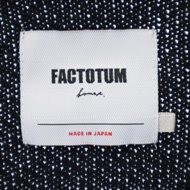 ファクトタムオム 日本製 ボーダー ニット 46 グレー系 FACTOTUM HOMME 長袖 セーター メンズ   【221103】