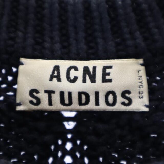 Acne Studios - アクネストゥディオズ ローゲージ ニット XS ネイビー