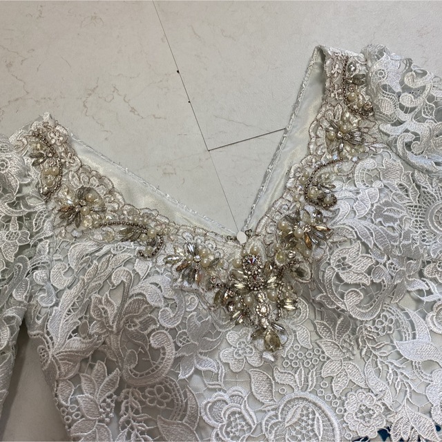 ROBE - 【匿名発送】ROBE de FLEURS Glossy*レースミニドレスの通販