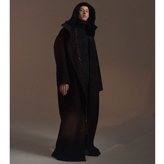 バレンシアガ(Balenciaga)のBALENCIAGA melton mods coat/black 44 (モッズコート)