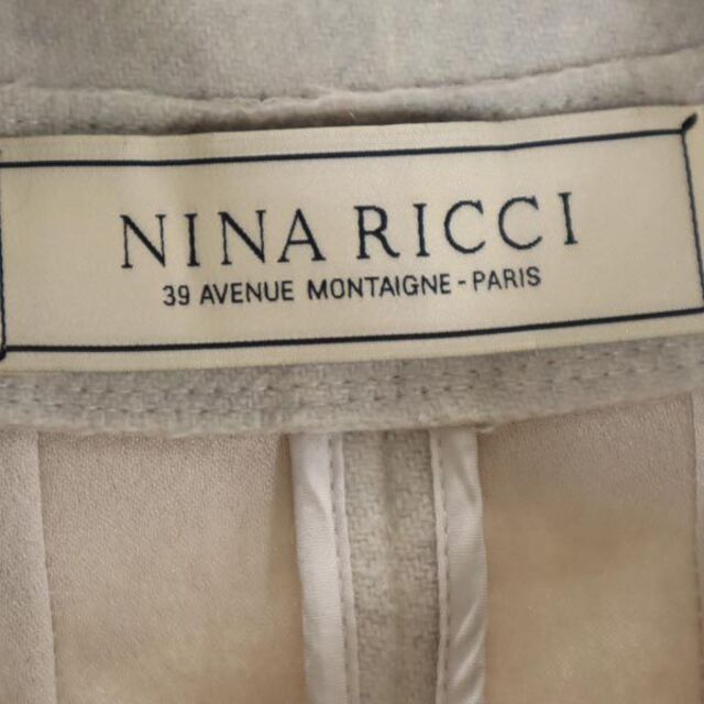 NINA RICCI   ニナリッチ ステンカラー コート  グレー NINA RICCI
