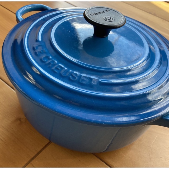 LE CREUSET ル・クルーゼ ココットロンド 20センチ 両手鍋 - 鍋/フライパン