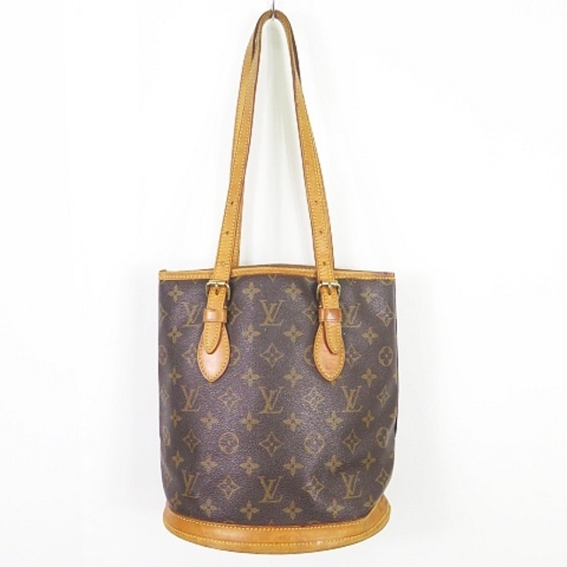 23cmタテLOUIS VUITTON モノグラム プチ バケットトートバッグ M42238