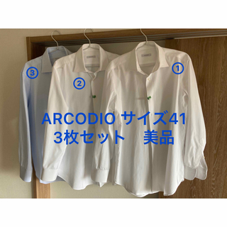 カミチャニスタ(CAMICIANISTA)のARCODIO アルコディオ　シャツ　サイズ41 3点セット　美品(シャツ)
